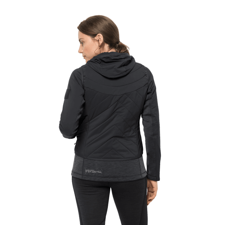 Black Brands Women's Athletic Mid 3In1 Brand Jack Wolfskin