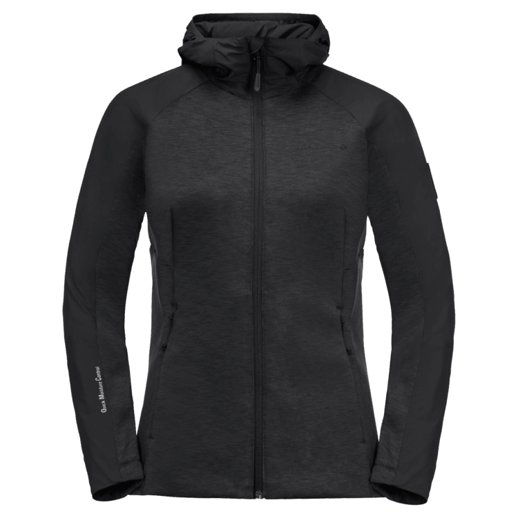 Black Brands Women's Athletic Mid 3In1 Brand Jack Wolfskin