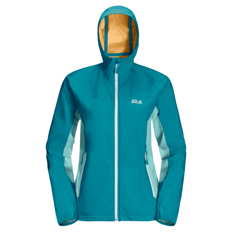Women's Eagle Peak II Softshell Brand Jack Wolfskin Dark Cyan