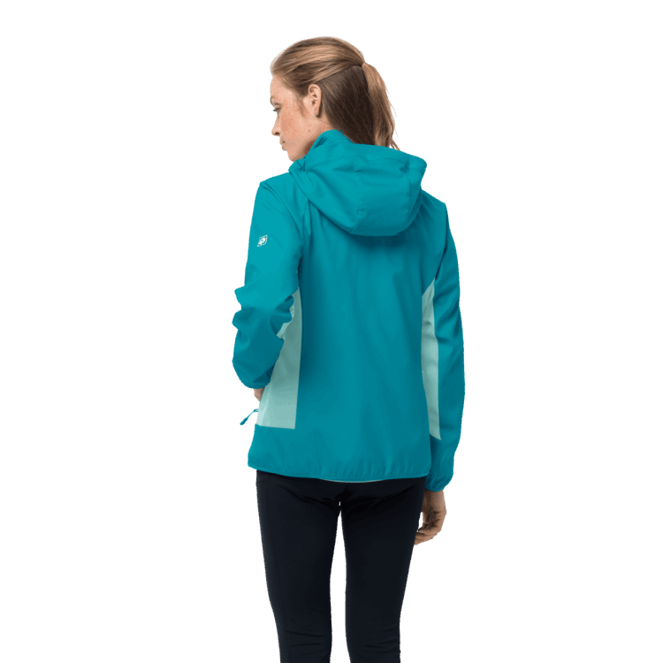 Women's Eagle Peak II Softshell Brand Jack Wolfskin Dark Cyan