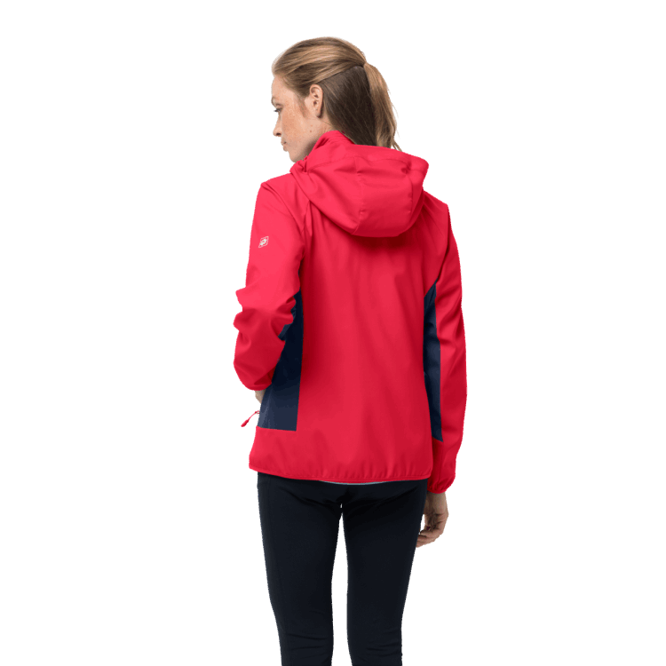 Women's Eagle Peak II Softshell Hot Brand Jack Wolfskin Tulip Red