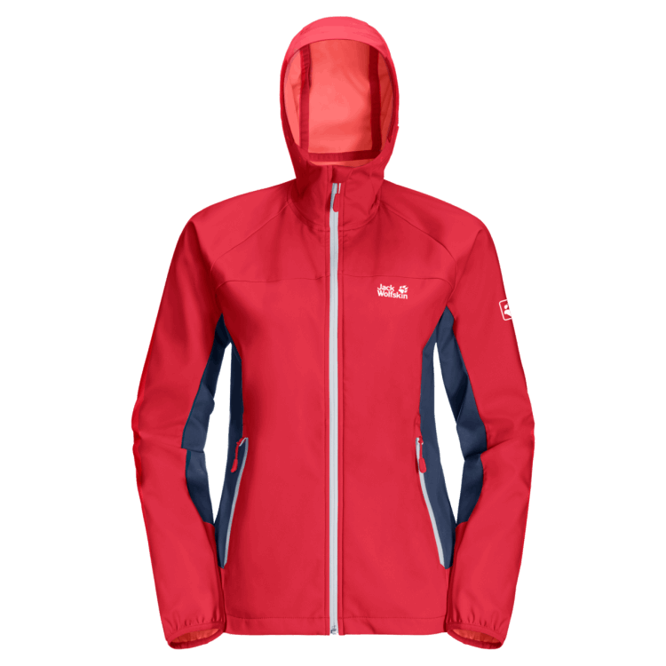 Women's Eagle Peak II Softshell Hot Brand Jack Wolfskin Tulip Red