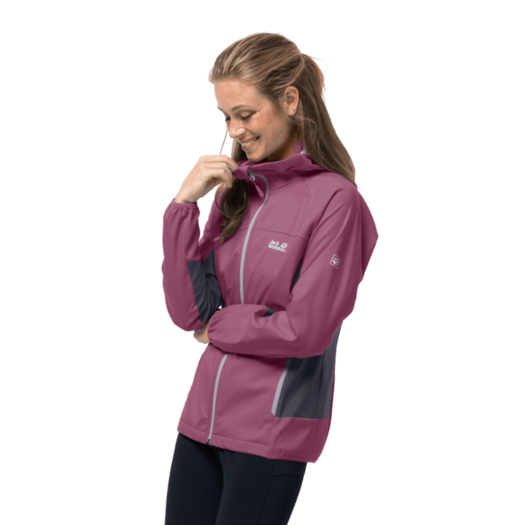 Women's Eagle Peak II Softshell Best Violet Quartz Brand Jack Wolfskin