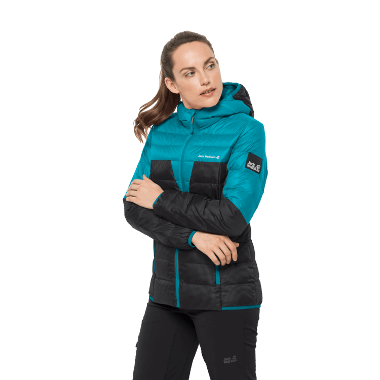 Dark Cyan Original Brand Jack Wolfskin Women's Dna Tundra Hoody