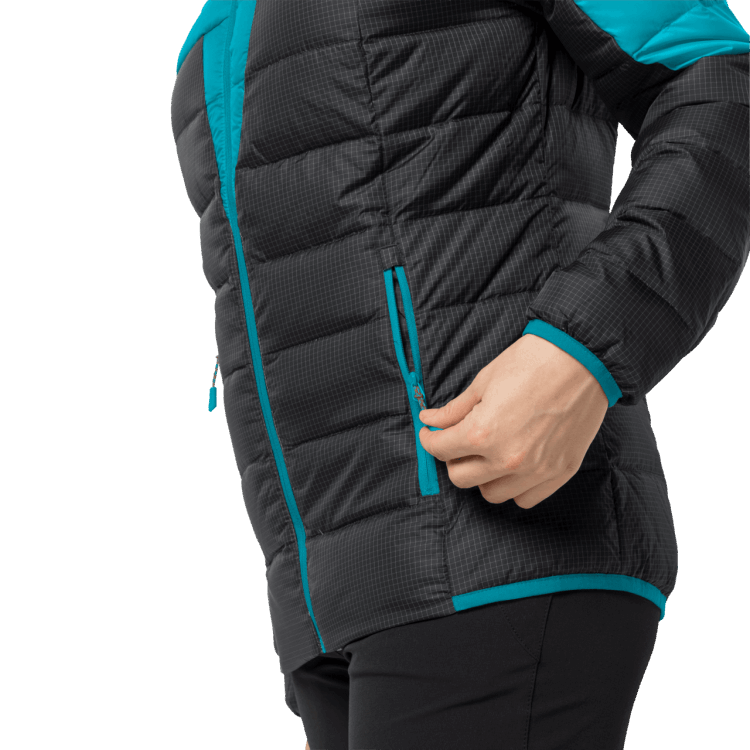 Dark Cyan Original Brand Jack Wolfskin Women's Dna Tundra Hoody