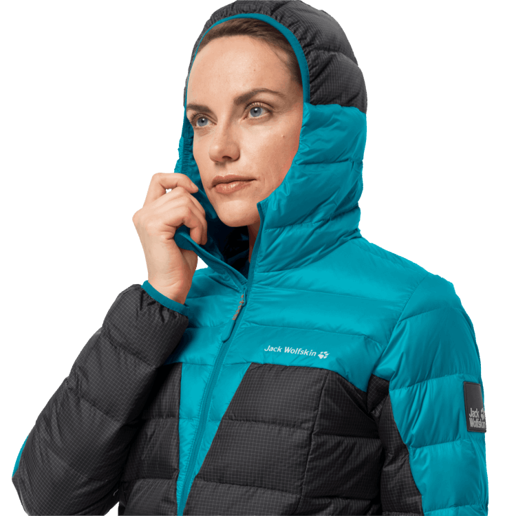 Dark Cyan Original Brand Jack Wolfskin Women's Dna Tundra Hoody