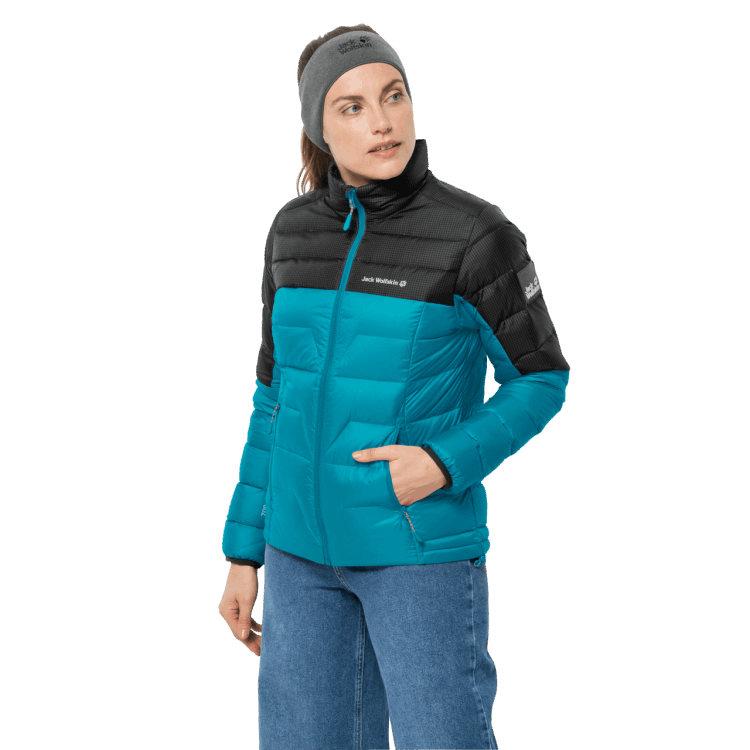 Dark Cyan Women's Dna Tundra Jacket New Brand Jack Wolfskin
