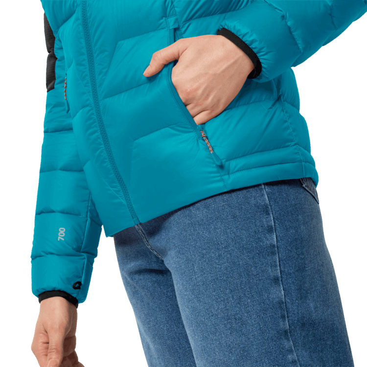 Dark Cyan Women's Dna Tundra Jacket New Brand Jack Wolfskin