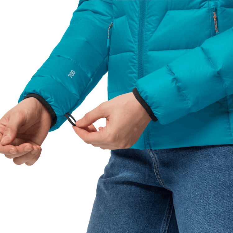 Dark Cyan Women's Dna Tundra Jacket New Brand Jack Wolfskin
