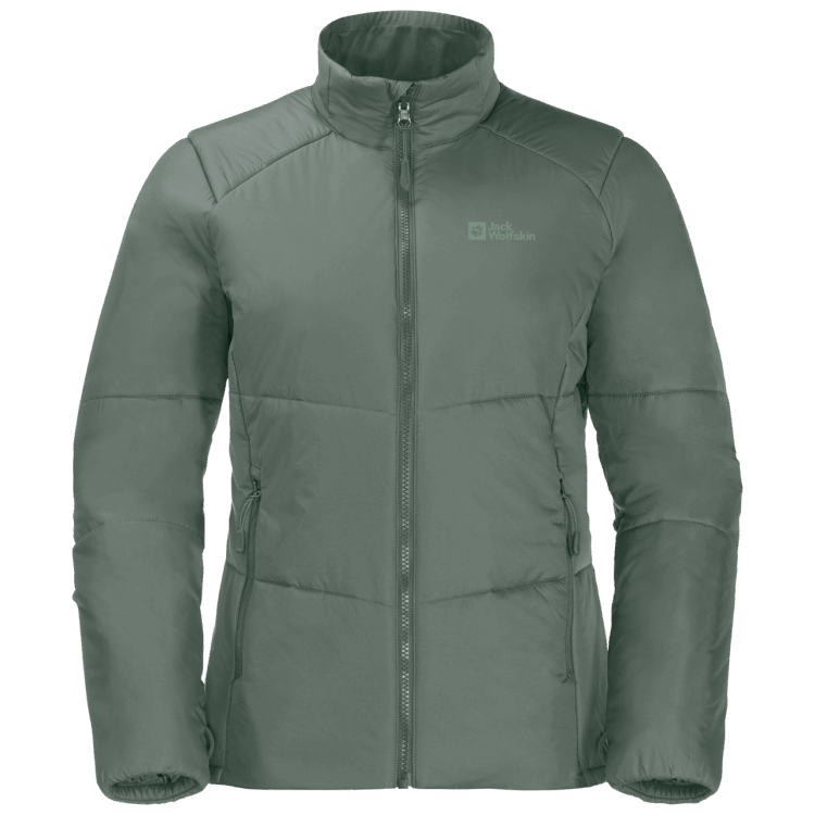 Origin Brand Jack Wolfskin Women's Bergland Insulated Jacket Hedge Green