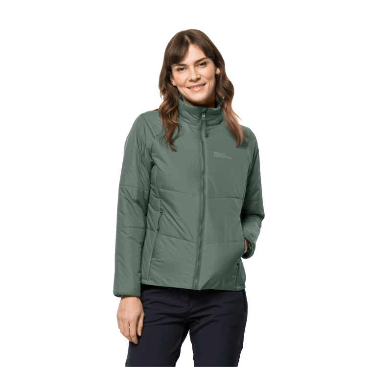 Origin Brand Jack Wolfskin Women's Bergland Insulated Jacket Hedge Green