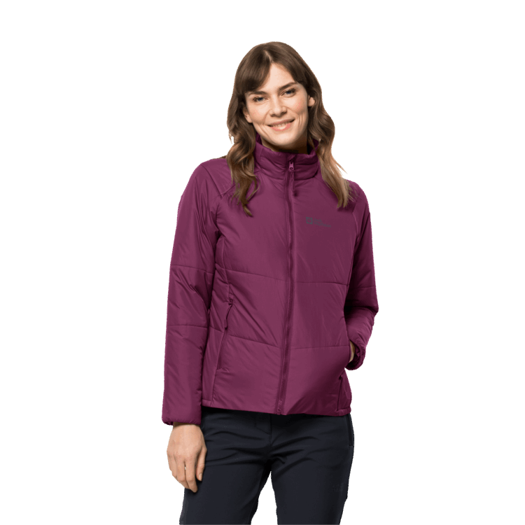 Women's Bergland Insulated Jacket Brand Jack Wolfskin Wild Berry Brands