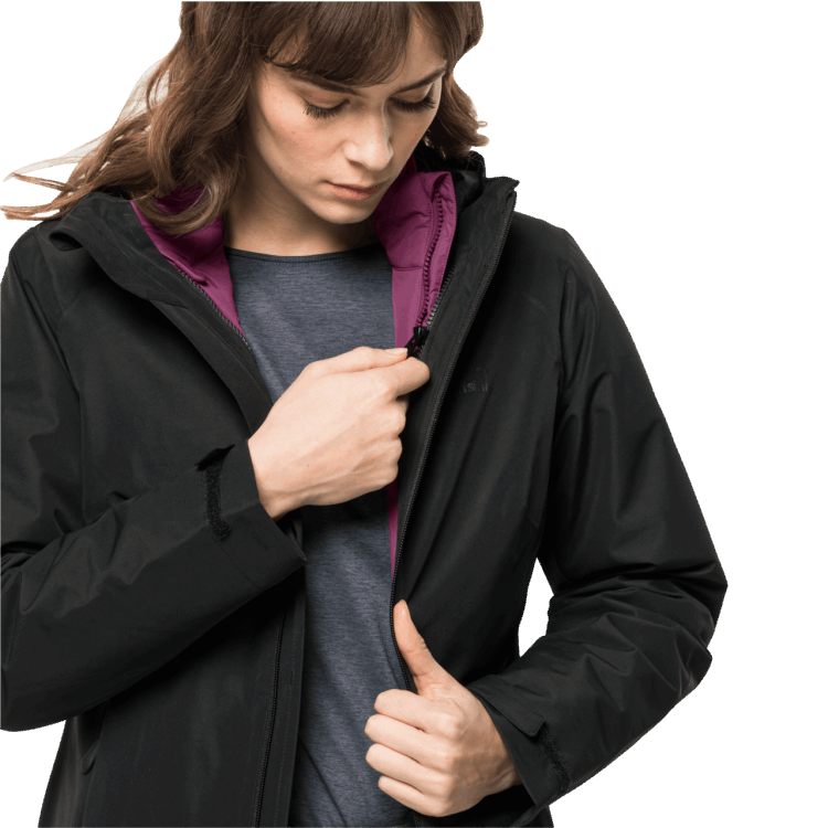Women's Bergland Insulated Jacket Brand Jack Wolfskin Wild Berry Brands