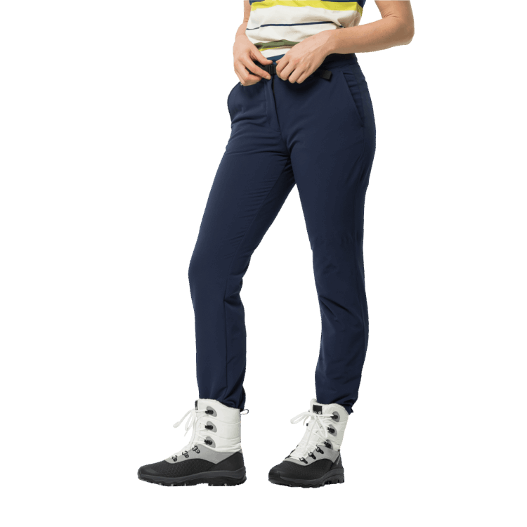 Midnight Blue New Women's Winter Lifestyle Pants Brand Jack Wolfskin