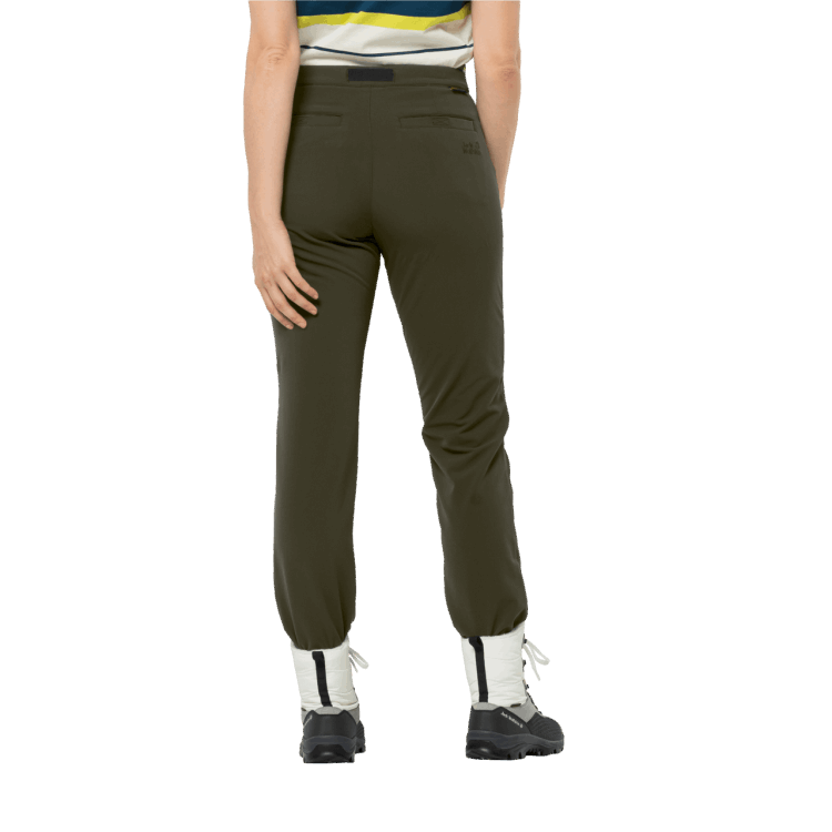 Bonsai Green Women's Winter Lifestyle Pants Brand Jack Wolfskin Fashion