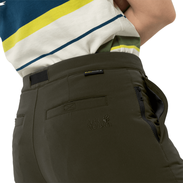 Bonsai Green Women's Winter Lifestyle Pants Brand Jack Wolfskin Fashion