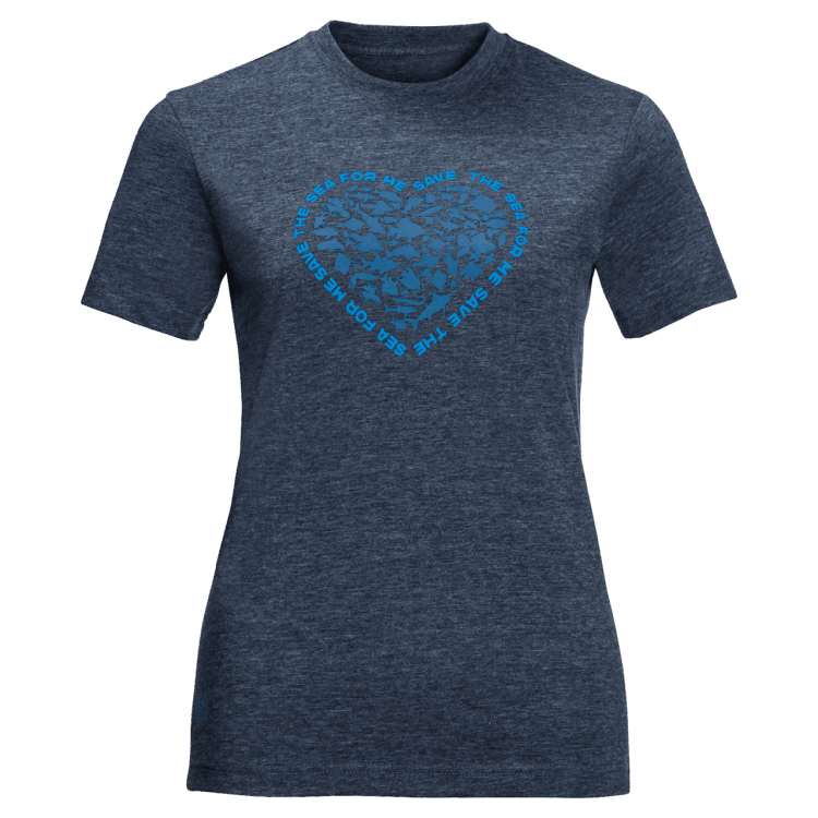 Night Blue Brand Jack Wolfskin Women's Sea Ground T New