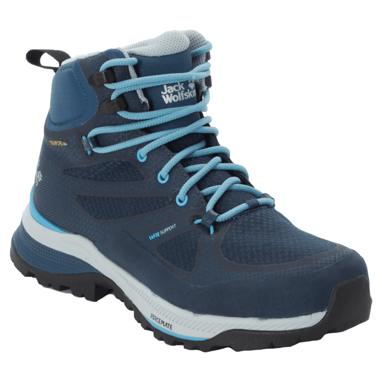 Brand Jack Wolfskin Hot Dark Blue-Light Blue Women's Force Striker Texapore Mid