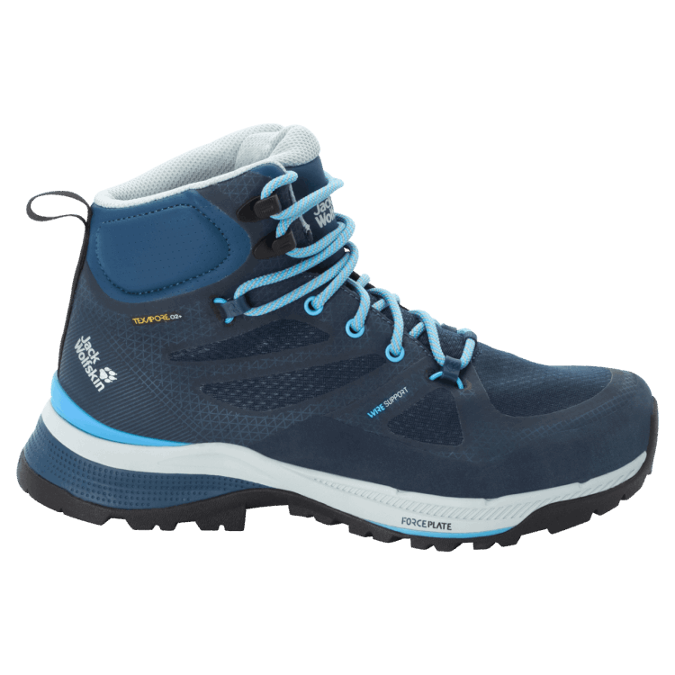 Brand Jack Wolfskin Hot Dark Blue-Light Blue Women's Force Striker Texapore Mid