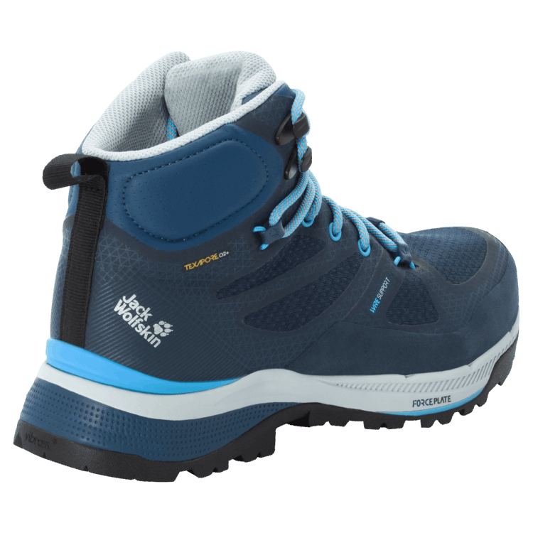 Brand Jack Wolfskin Hot Dark Blue-Light Blue Women's Force Striker Texapore Mid