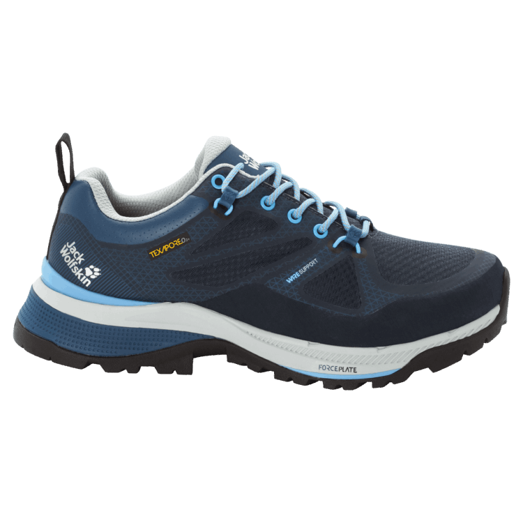 Brand Jack Wolfskin Women's Force Striker Texapore Low New Dark Blue-Light Blue