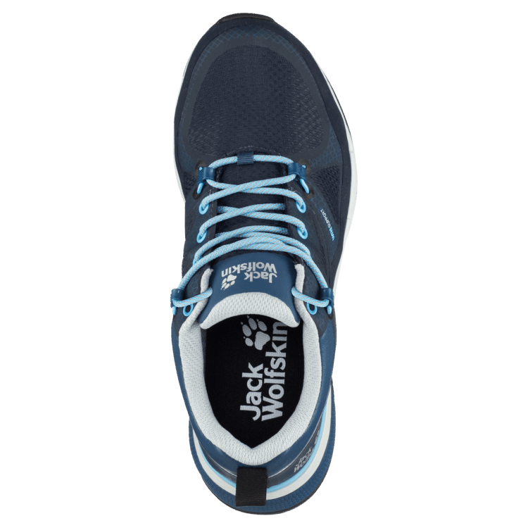 Brand Jack Wolfskin Women's Force Striker Texapore Low New Dark Blue-Light Blue