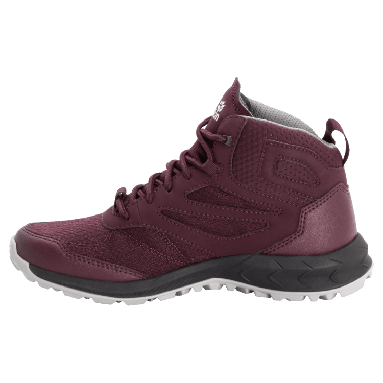 Burgundy-Pink Brand Jack Wolfskin Women's Woodland Texapore Mid Collection