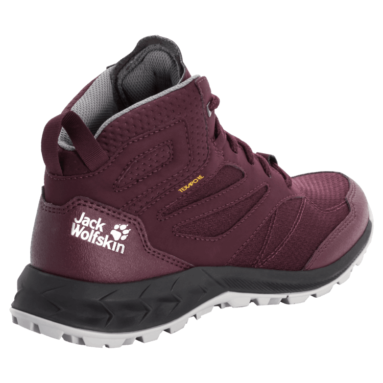 Burgundy-Pink Brand Jack Wolfskin Women's Woodland Texapore Mid Collection