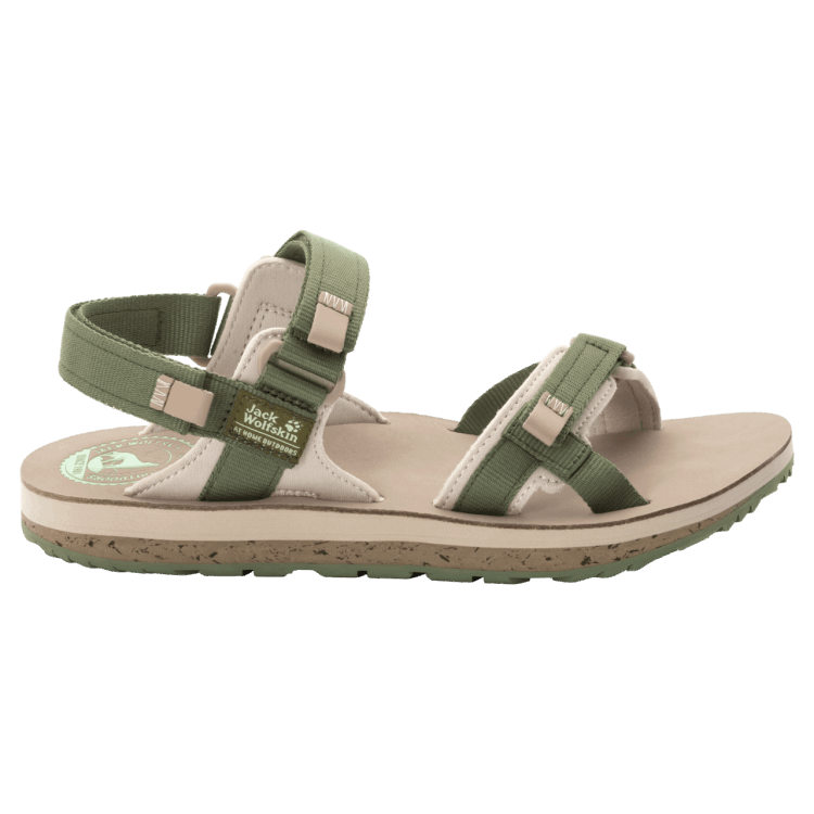 Brands Women's Outfresh Deluxe Sandal Brand Jack Wolfskin Khaki-Sand