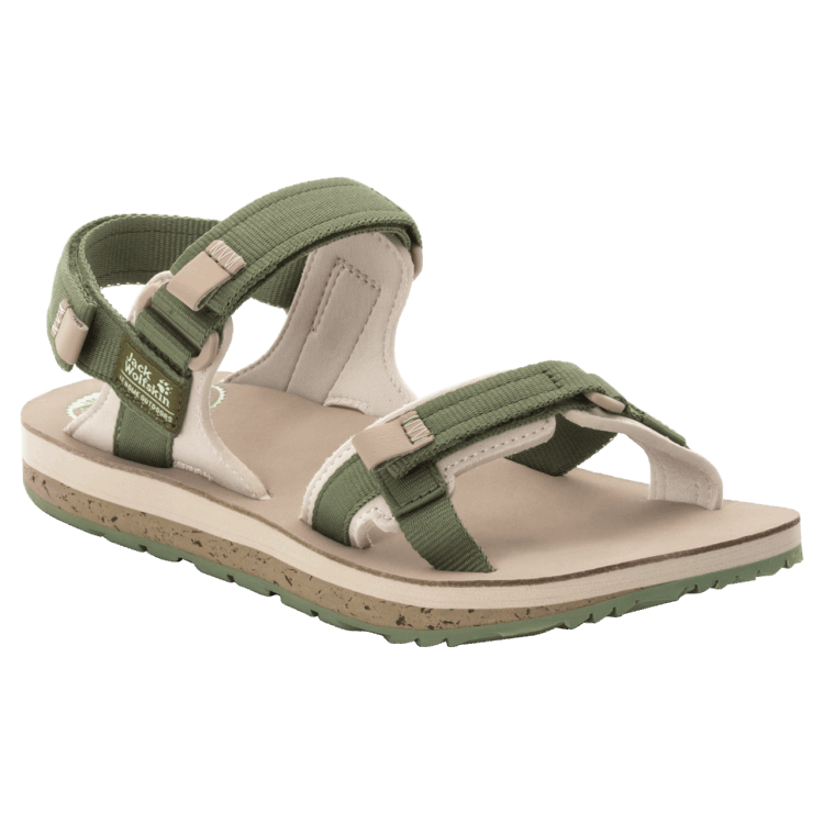 Brands Women's Outfresh Deluxe Sandal Brand Jack Wolfskin Khaki-Sand