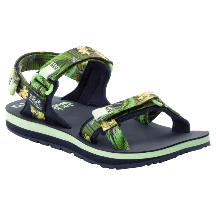Original Women's Outfresh Deluxe Sandal Midnight Blue All Over Brand Jack Wolfskin