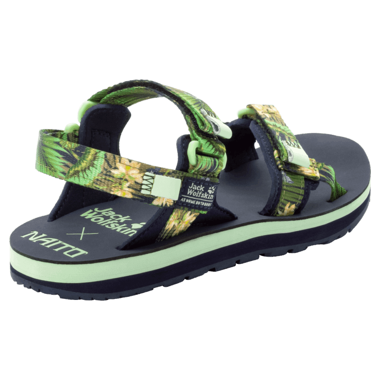 Original Women's Outfresh Deluxe Sandal Midnight Blue All Over Brand Jack Wolfskin