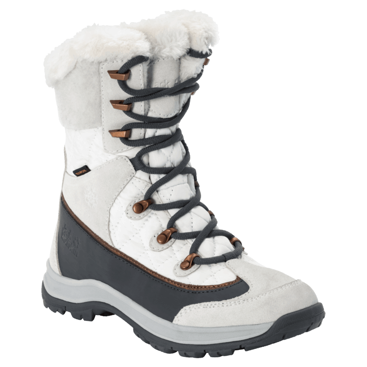 Best Brand Jack Wolfskin Women's Cold Bay Texapore High White-Silver