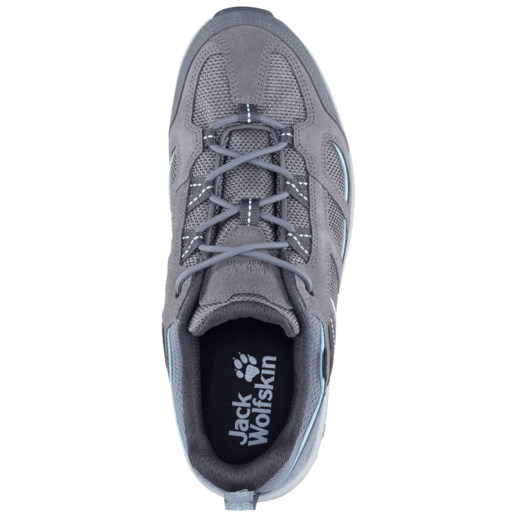 Women's Vojo 3 Texapore Low Tarmac Grey-Light Blue Brand Jack Wolfskin Origin