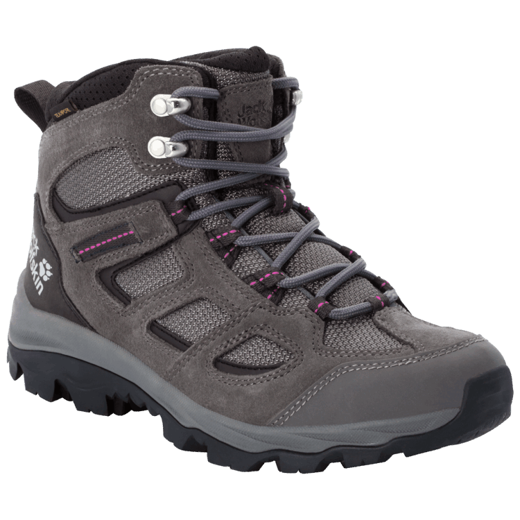 Women's Vojo 3 Texapore Mid Tarmac Grey-Pink Origins Brand Jack Wolfskin