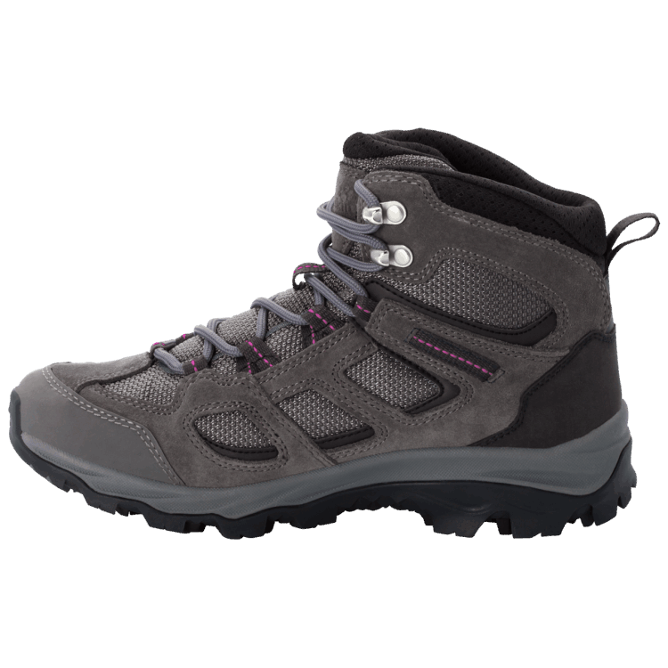 Women's Vojo 3 Texapore Mid Tarmac Grey-Pink Origins Brand Jack Wolfskin