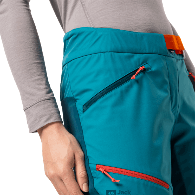 Women's Alpspitze Pants Brands Freshwater Blue Brand Jack Wolfskin