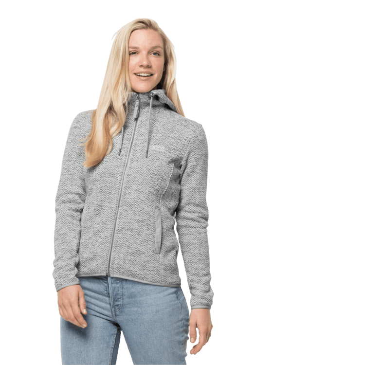 Brand Jack Wolfskin Best Women's Patan Hooded Jacket Grey Haze