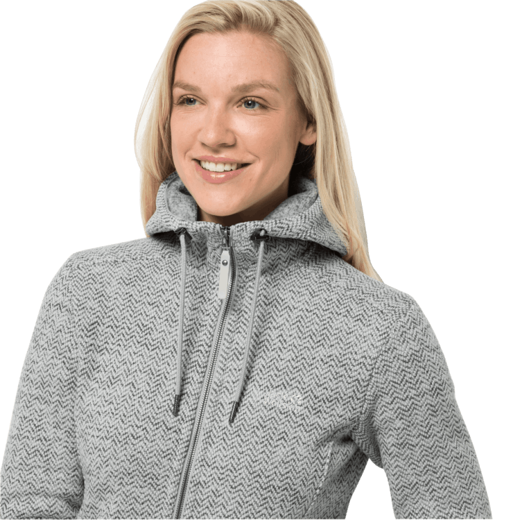 Brand Jack Wolfskin Best Women's Patan Hooded Jacket Grey Haze