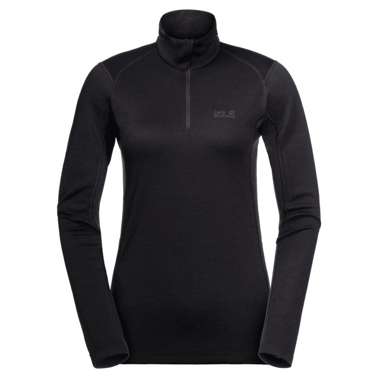 Women's Arctic Xt Half Zip Original Brand Jack Wolfskin Black