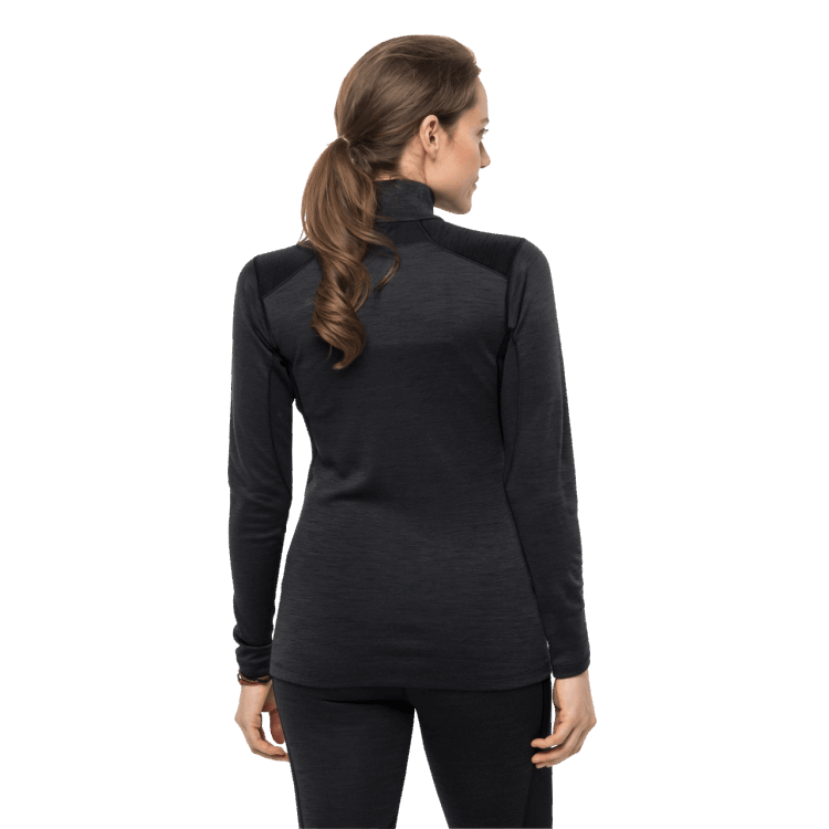 Women's Arctic Xt Half Zip Original Brand Jack Wolfskin Black