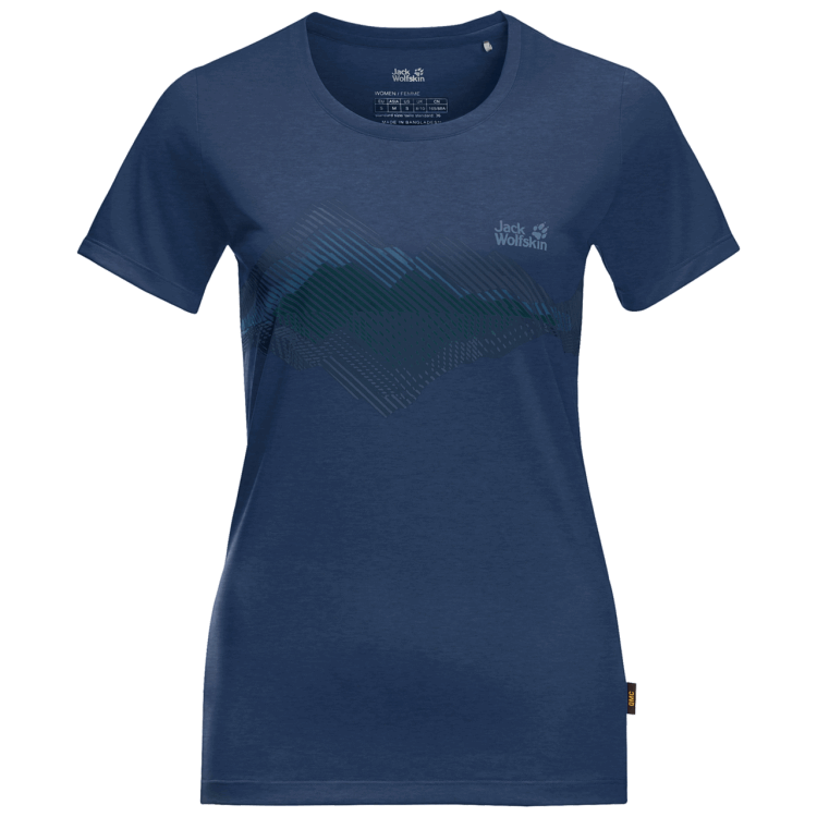 Brand Jack Wolfskin Collection Dark Indigo Women's Crosstrail Graphic T
