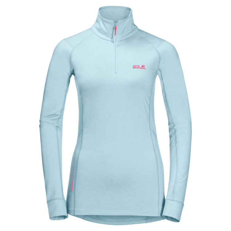Brand Jack Wolfskin Women's Snow Sky Halfzip Origin Frosted Blue