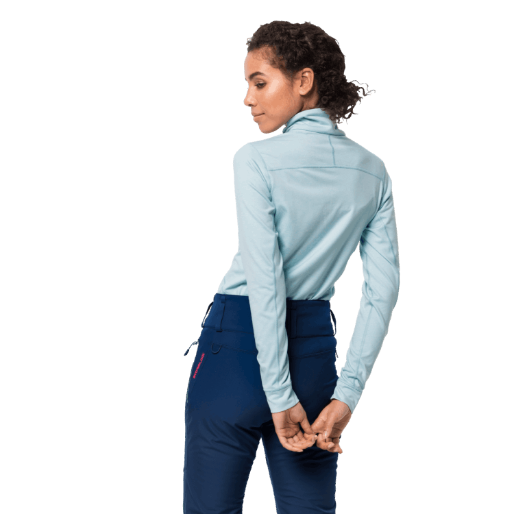 Brand Jack Wolfskin Women's Snow Sky Halfzip Origin Frosted Blue
