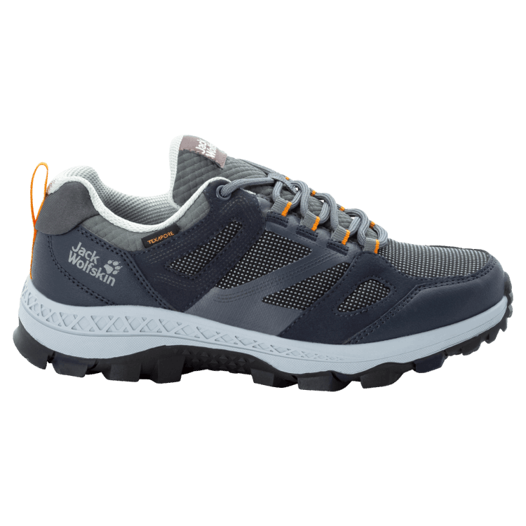 New Women's Downhill Texapore Low Brand Jack Wolfskin Dark Blue-Grey