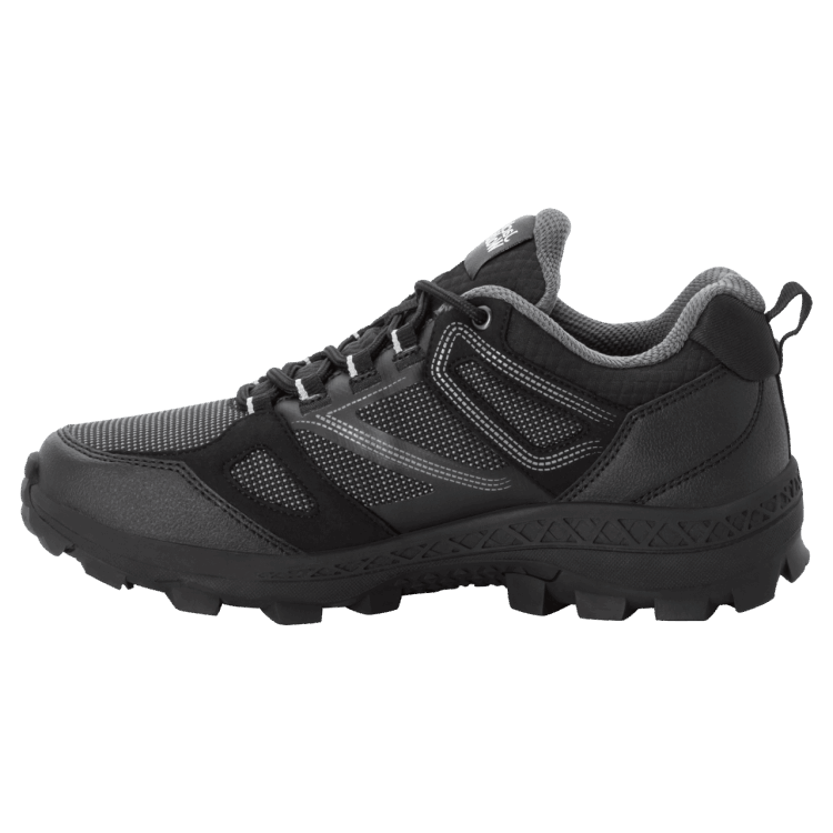 Fashion Women's Downhill Texapore Low Black-Grey Brand Jack Wolfskin