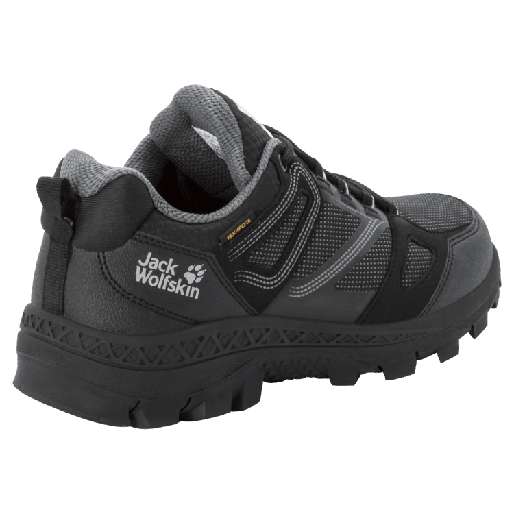 Fashion Women's Downhill Texapore Low Black-Grey Brand Jack Wolfskin