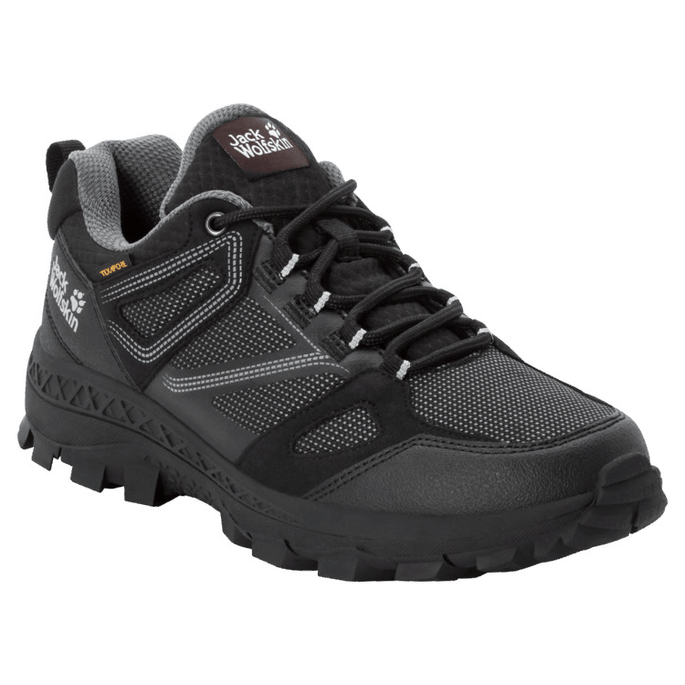 Fashion Women's Downhill Texapore Low Black-Grey Brand Jack Wolfskin