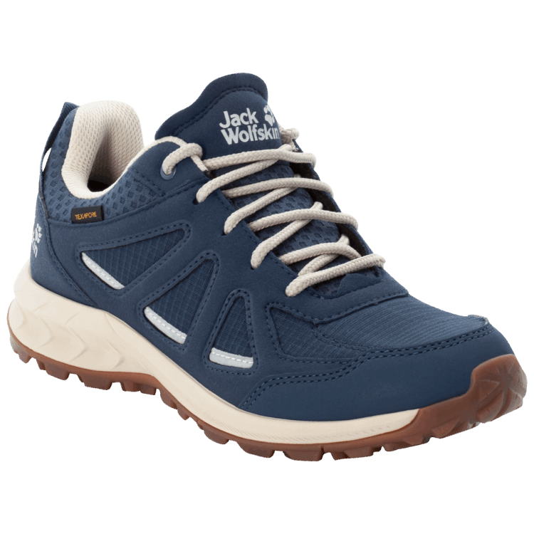 Collections Brand Jack Wolfskin WOODLAND 2 TEXAPORE LOW W Dark Blue-Beige