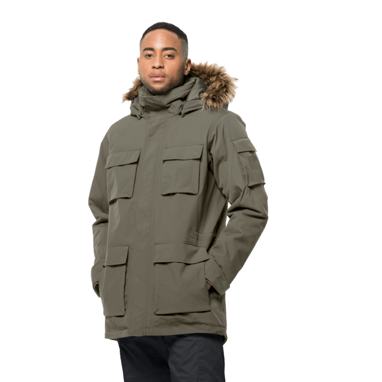 Glacier Canyon Parka Dusty Olive Hot Brand Jack Wolfskin